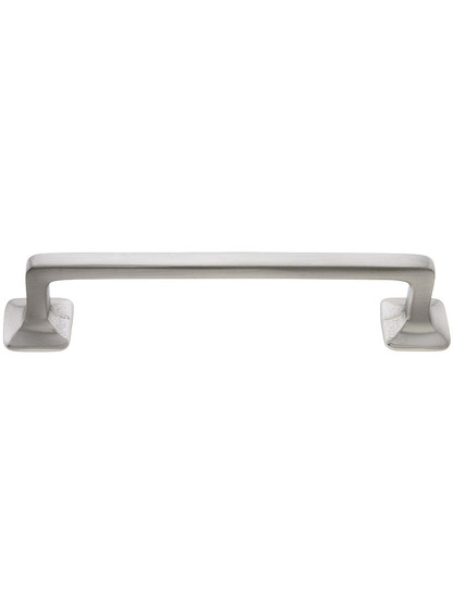 Large Mission Style Drawer Pull - 4 inch Center to Center in Satin Nickel.